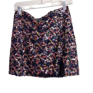 Urban Outfitters -Multicolor Sequin Mini Skirt - Size Small